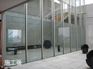 ミラー目隠しフィルム シルバー15 施工後