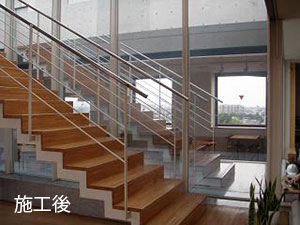 ミラー目隠しフィルム シルバー15 施工後